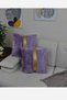 Plush Square Striped Throw Pillow Cover - Lilac - 3