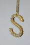 Gold 7 cm ''s'' Letter Rearview Ornament
