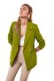 Khaki Regular Lined Double-Breasted Woven Blazer Jacket TWOSS21CE0029 - 13
