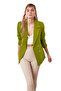Khaki Regular Lined Double-Breasted Woven Blazer Jacket TWOSS21CE0029 - 14