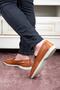 Voyant Genuine Leather Men's Casual Shoes Loafer Shoes Tan - 7