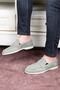 Ante Suede Genuine Leather Men's Casual Shoes Loafers Sand Beige - 5