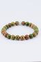 Unisex Natural Stone Bracelet Unakit 4 And 6Chakra, Scorpio Compassion Stone - 2