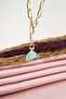 Women's Special Design Blue Zircon Stone Necklace - 2