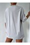 Plus Size Women's Striped Figure Oversize Black T-shirt - 2