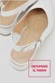 Women's White Genuine Leather Heeled Shoes Size 35-41 - 6