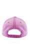 Pink Washed Antique Plain Baseball Type Cap Women's Hat - 3