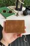 Lima - Genuine Leather Tan Card Holder & Business Card Holder, 15 Card Capacity, High Level Hand Workmanship - 5