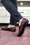 Attic Genuine Leather Men's Casual Shoes, Rok Loafer Shoes Brown - 7
