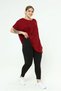 Plus Size High Waist Diving Fabric Recovery Leggings Black - 4