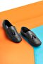Noble Genuine Leather Men's Casual Shoes, Rok Loafer Shoes Black - 4