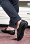 Noble Genuine Leather Men's Casual Shoes, Rok Loafer Shoes Black - 7