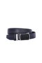 Belt Automatic Buckle Belt 3.5 Cm Ratchet Belt For Men - Black Leather Pattern Latched Model - 2
