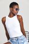Women's Halter Neck Ribbed Crop Blouse - 6