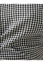 Crop Blouse V Neck Window Detailed Patterned Crop Blouse V Neck Cut Out Detail Patterned - 6