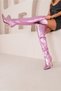 Paint Above Knee Rose-Powder 10 cm Women's Boots, Heeled Boots - 4