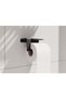 Toilet Paper Holder with Metal Shelf, Black Toilet Paper Hanger, WC Paper Holder with Shelf - 2