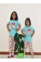 Girl's Water Green Tights Double Set - 2