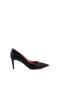 Women's Black Genuine Leather Heeled Shoes 152TCK557 21694