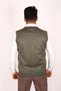 Men's Fine Wool Knit Khaki Green Knitwear Vest - 3