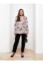 Lcw Grace Open Collar Patterned Long Sleeve Viscose Women's Blouse (S2)