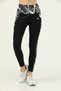Women's High Waist Sports Leggings Black & White High Waist Recovery Double Pocket - 2