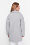 Gray Wool Melton Coat TWOAW21KB0017 - 5