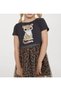 Girl's Skirt Leopard Detailed Tulle Dress