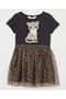 Girl's Skirt Leopard Detailed Tulle Dress - 4