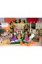 50 Pieces - Stone Age Themed Balloon Chain Set ( Black - Orange - Green Balloon )
