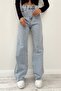 High Waist Loose Jeans Wide Leg Blue Jeans