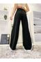 Women's Barbara Non-Fading Black High Waist Wide Leg Jeans - 3