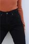 Women's Non-Fading Black High Waist Wide Leg Jeans