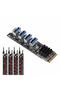 Nvme Usb Coupler M Key 4 Port Usb Multiplexer Nvme Riser Multiplexer M2 Riser Coupler - 2