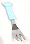 Baby Food Spoon Children's Food Spoon Soft Silicone Handle 2 Pieces Blue - 4