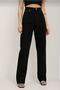 Elena X 90's Black Casual Palazzo Wideleg Jean Power Lycra Women's High Waist
