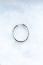 Medium Size Hoop Earrings 316l Stainless Tarnish Stainless Steel Earrings Silver Gray Color Diameter 25 Mm Double Sold - 5