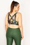 Women's Large Size Purple Back Detailed Crop Bistuary 65n33326 - 2