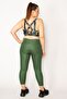 Women's Large Size Purple Back Detailed Crop Bistuary 65n33326 - 3