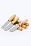 6-Piece Wooden Handle Mini Jam And Butter Knife Wooden Handle Spatula Set Breakfast Knife