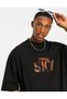 Unisex The Sky Oversize T-shirt Black - 2