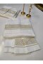Gold Embroidered Model Embroidered Duvet Cover Set Consists of 6 Pieces.. - 4