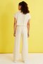 Women's Melange Yellow Bat Sleeve Viscose Shirt - 5