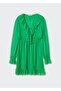 Ruffled Woven Dress - 3