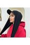 Hijab Clothing with Hat and Bonnet Ready Shawl Hijap Black - 2