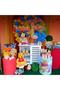 50 Pieces - Winnie The Pooh Themed Balloon Chain Set ( Red - Navy Blue - Yellow Balloon )