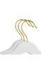 Plastic Hanger Clothing Clothes Hanger Hanger Shirt Hanger Pants Hanger (12 Pieces White Color) - 2