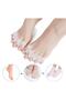 Toe 5 Finger Separating Silicone Roller Bunion Care Callus Night Brace Bone Protector 1 Pair - 2