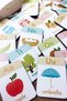 Wooden English Alphabet Cards - Alphabet English Educational Set - Kindergarten Nursery, Preschool Education - 8