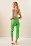 Carrot Belt Fabric Trousers - 2